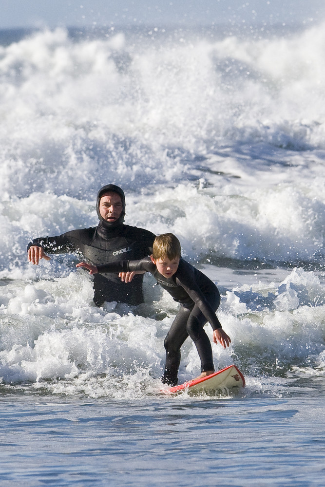 Father And Son Surf Lesson In Morro Bay CA Photo Image People father-and-son-surf-lesson-in-morro-bay-ca-photo-image-people