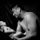 "Father & Son"  Baby Johan Lance & LeJan Leyble...... Photographs by Noel Rodriguez