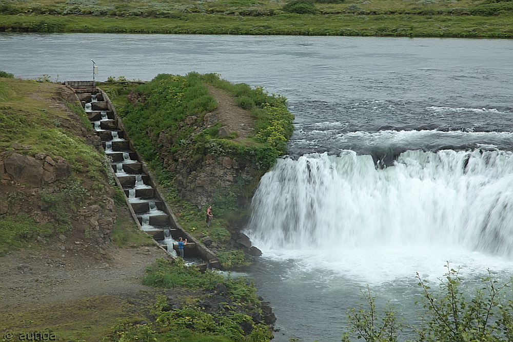 Faxifoss mit Fischtreppe