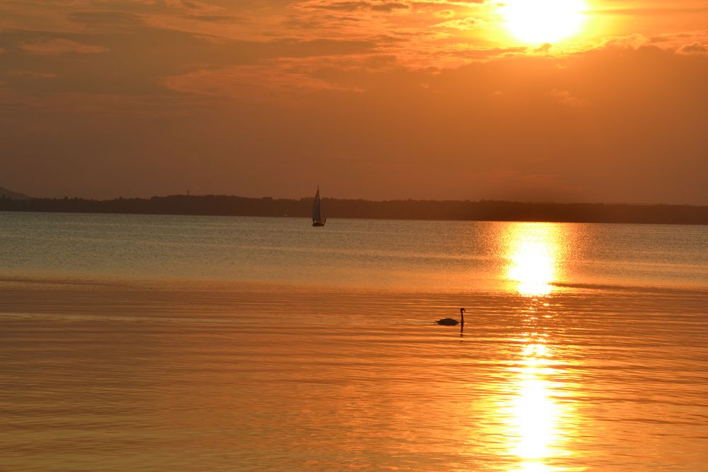 Sonnenuntergang Chiemsee von musik_03