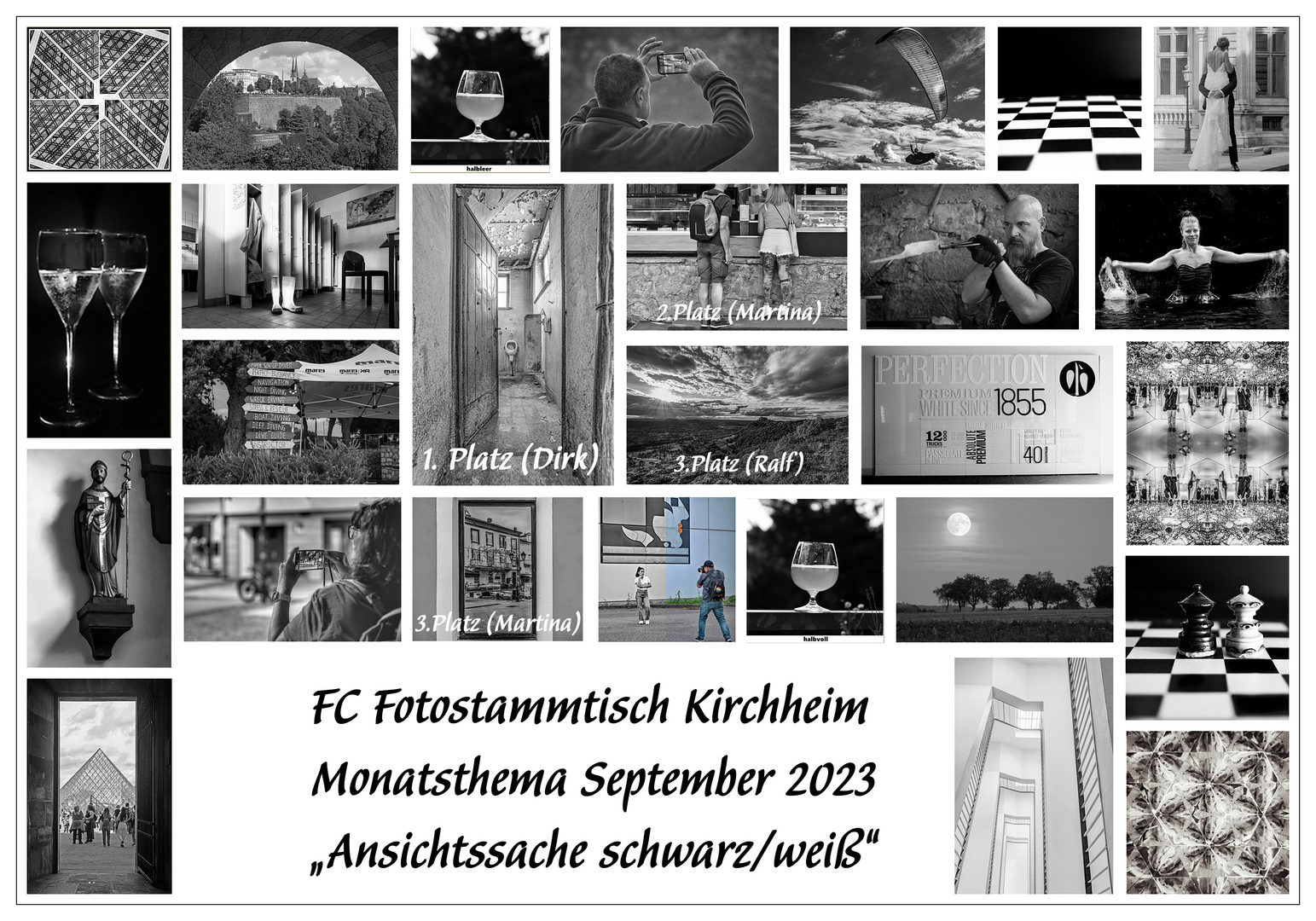 FC Fotostammtisch Kirchheim - Monatsthema September "Ansichtssache schwarz/weiß"