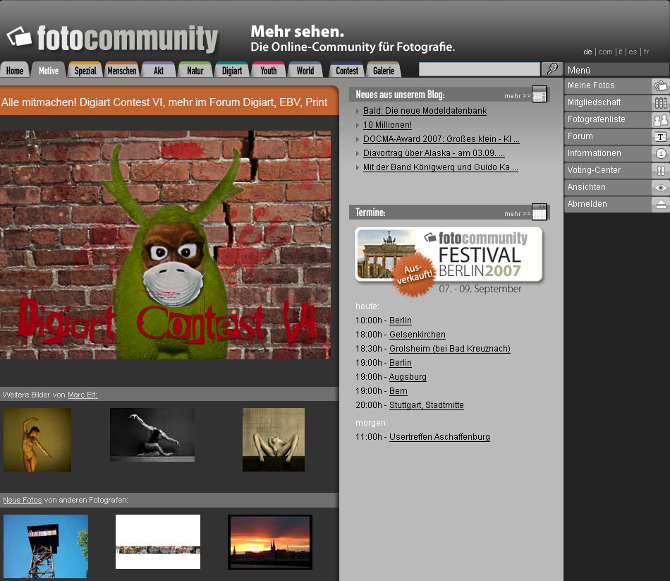 fc Homepage zum Digiart Contest VI