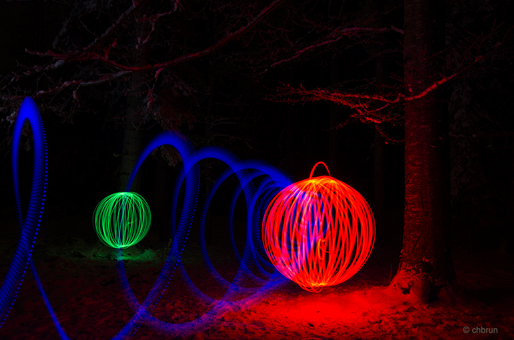 FC Treffen mit Light Painting