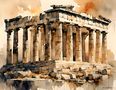 Athènes - Acropole - Grèce - ATHEN - Akropolis - Griechenland de re-painter