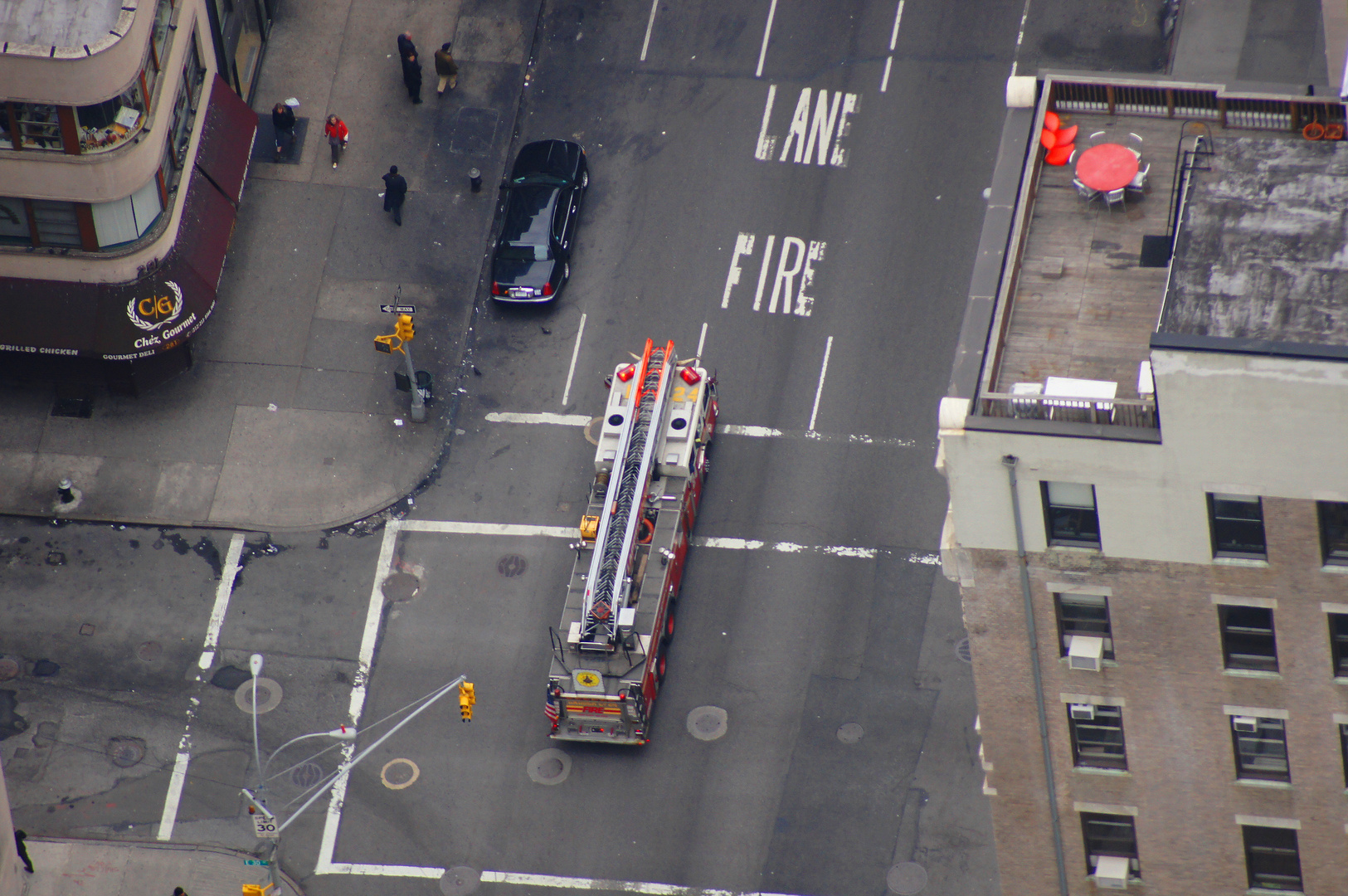 FDNY Ladder on Fire Lane