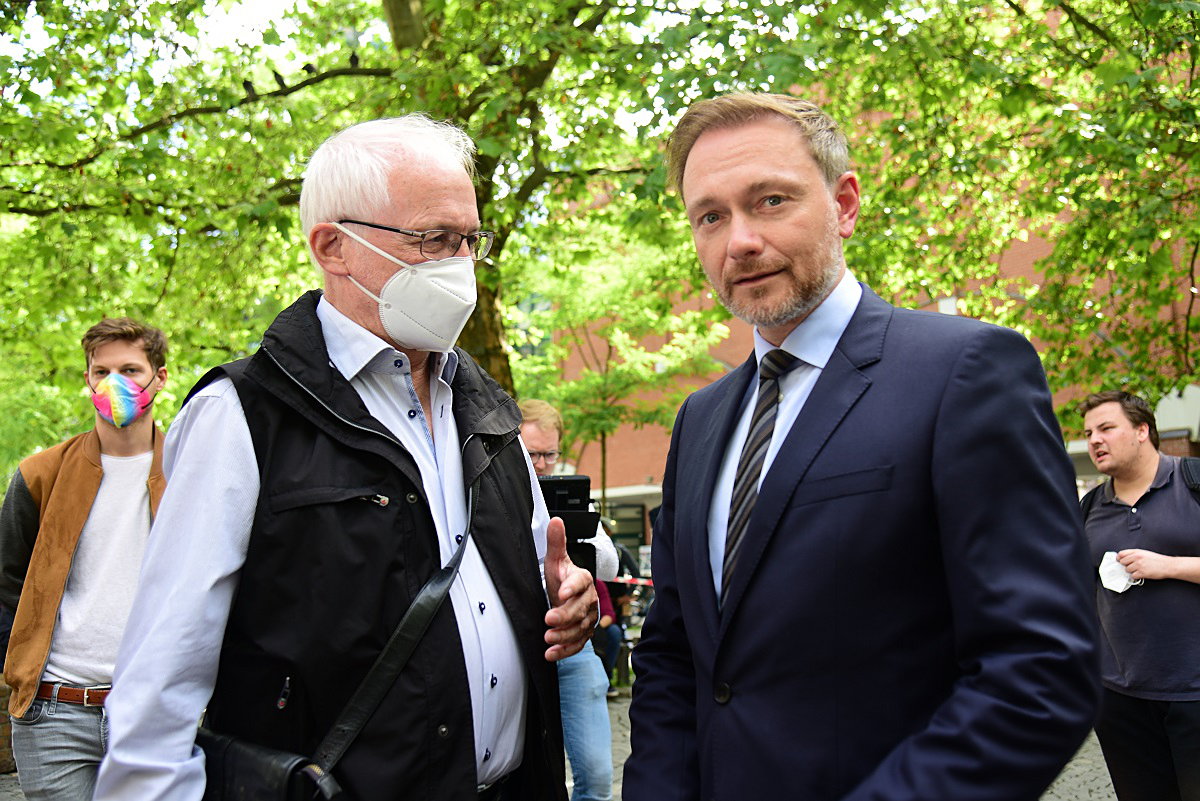 FDP - Chef Christian Lindner in München am 02.07.2021