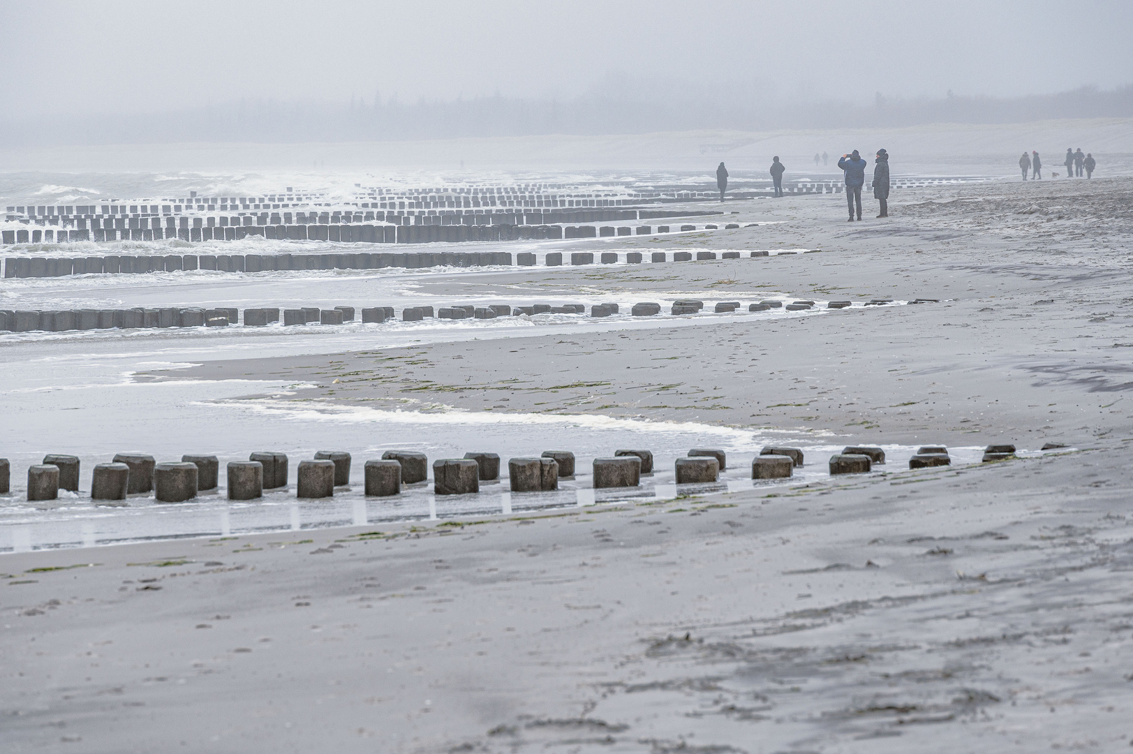 Februar am Strand von Ahrenshoop