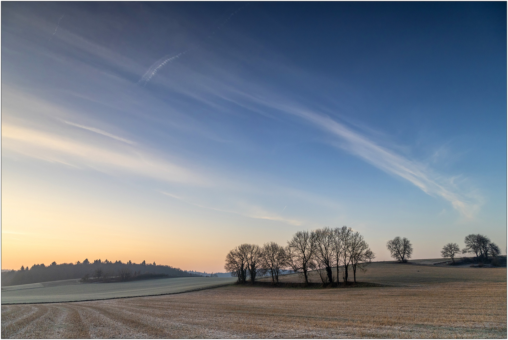 Februarmorgen im Kraichgau