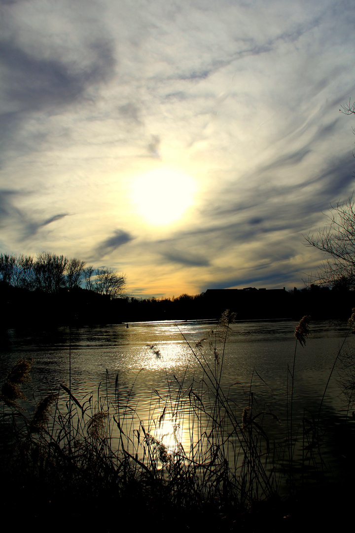 Februarsonnenuntergang