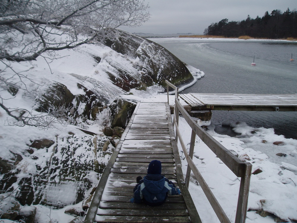 February in the harbour