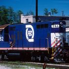 FEC #662 EMD GP9 der Florida East Cost Railway unterwegs im Yard in Jacksonville,FL