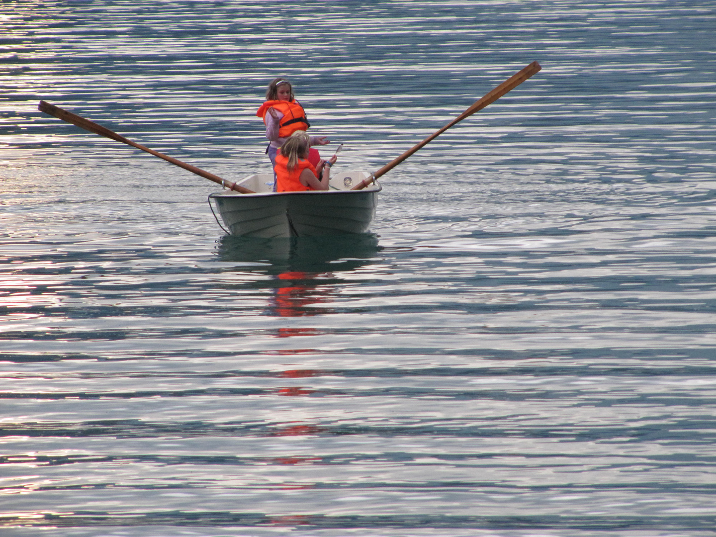 Feder auf dem See