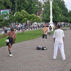 Federball mit dem Hacken? nur in Phnom Penh