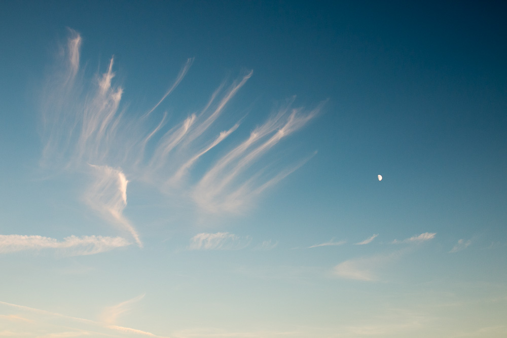 Federleichte Wolken