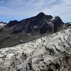 Feegletscher und Blick vom BOL bis zum Allalinhorn im Wallis