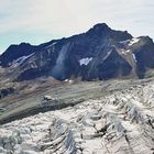 Feegletscher von der Längflue aus und der Blick vom Berner Oberland...