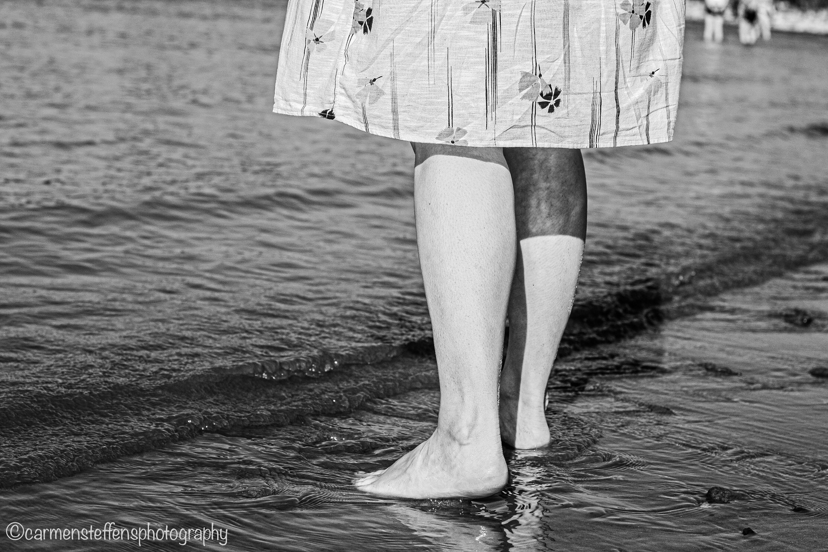 Feet in the sand