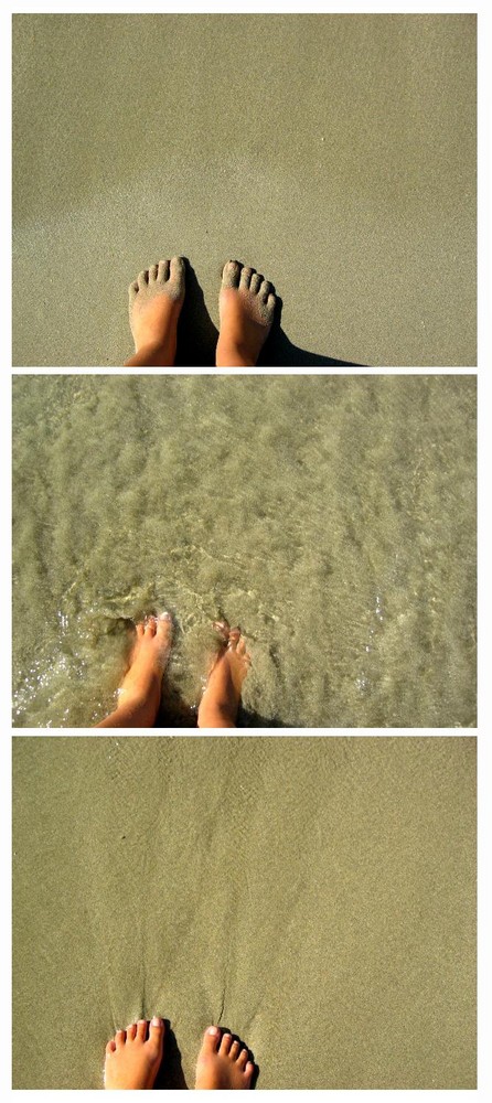 Feet in the sand