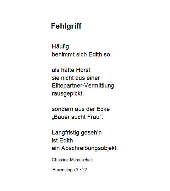 Fehlgriff BS 3 - 22