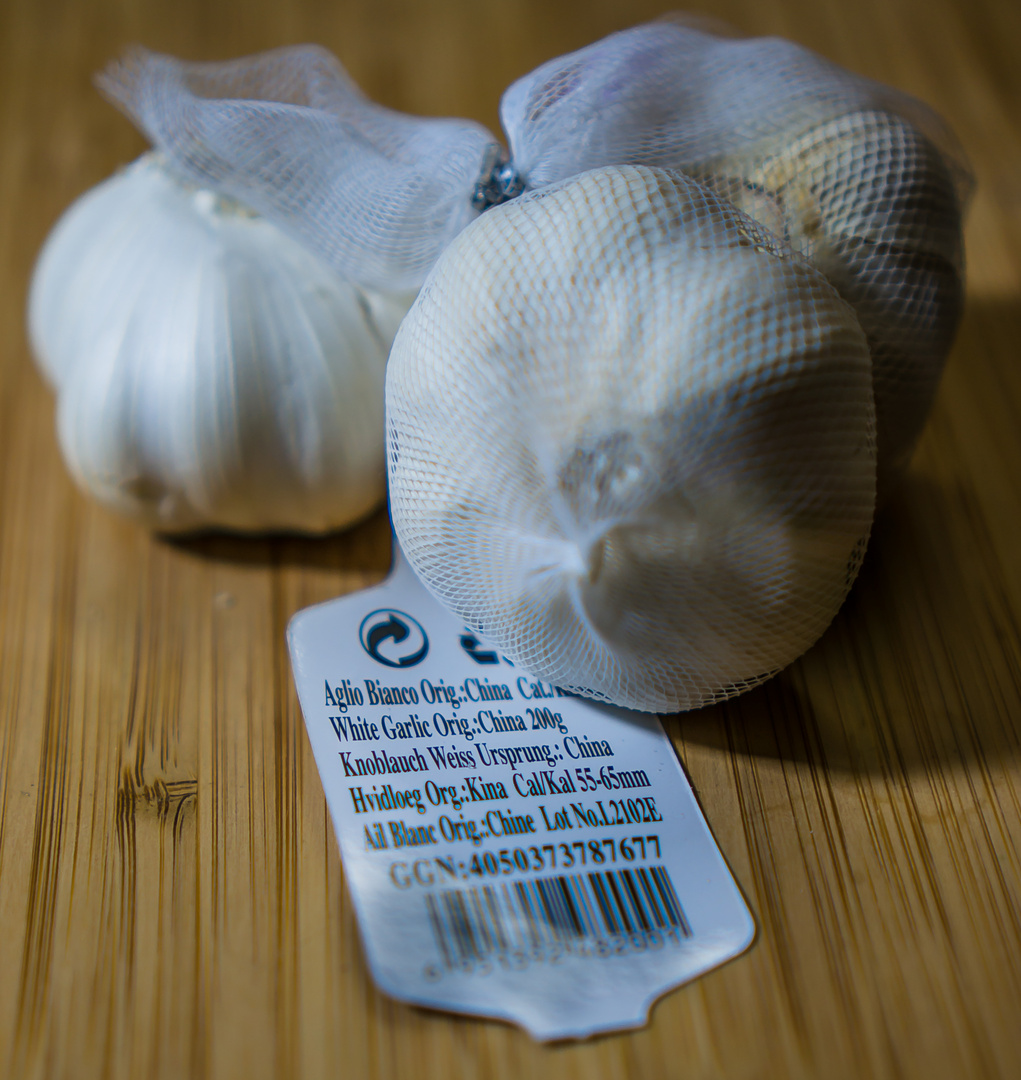 Fehlkauf: Knoblauch aus China