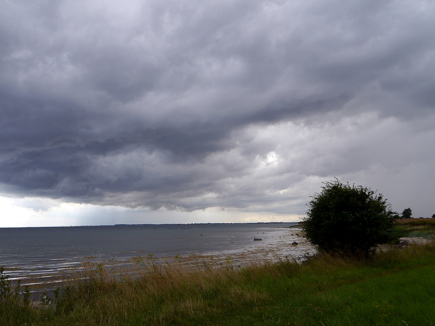 Fehmarn 6 Tiefe Wolken über der Ostsee