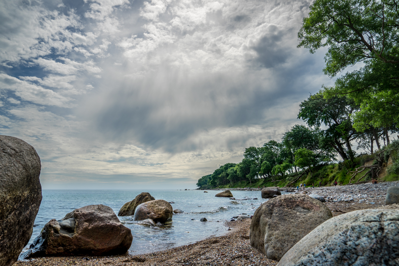 Fehmarn Beach on a cloudy day