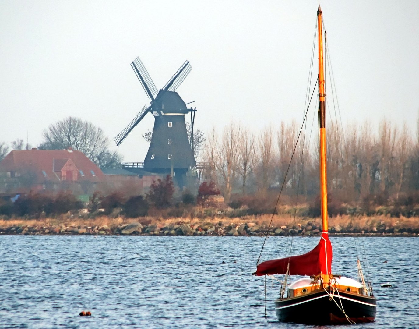 Fehmarn Herbst - Mühle Lemkenhafen