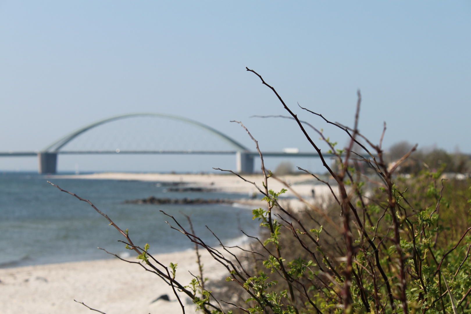 Fehmarnsundbrücke im Frühling 2011