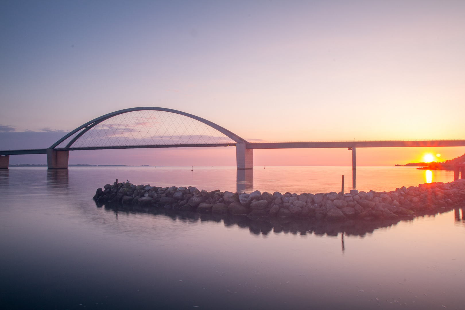 Fehmarnsundbrücke in der Abendstimmung!