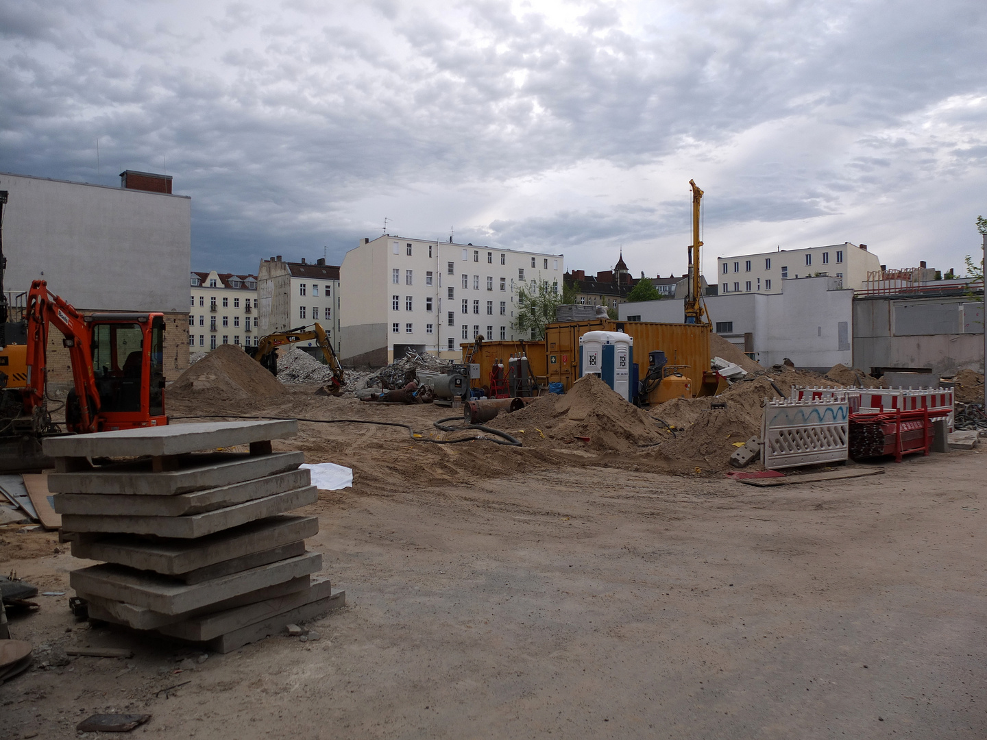 Feierabend auf der Baustelle