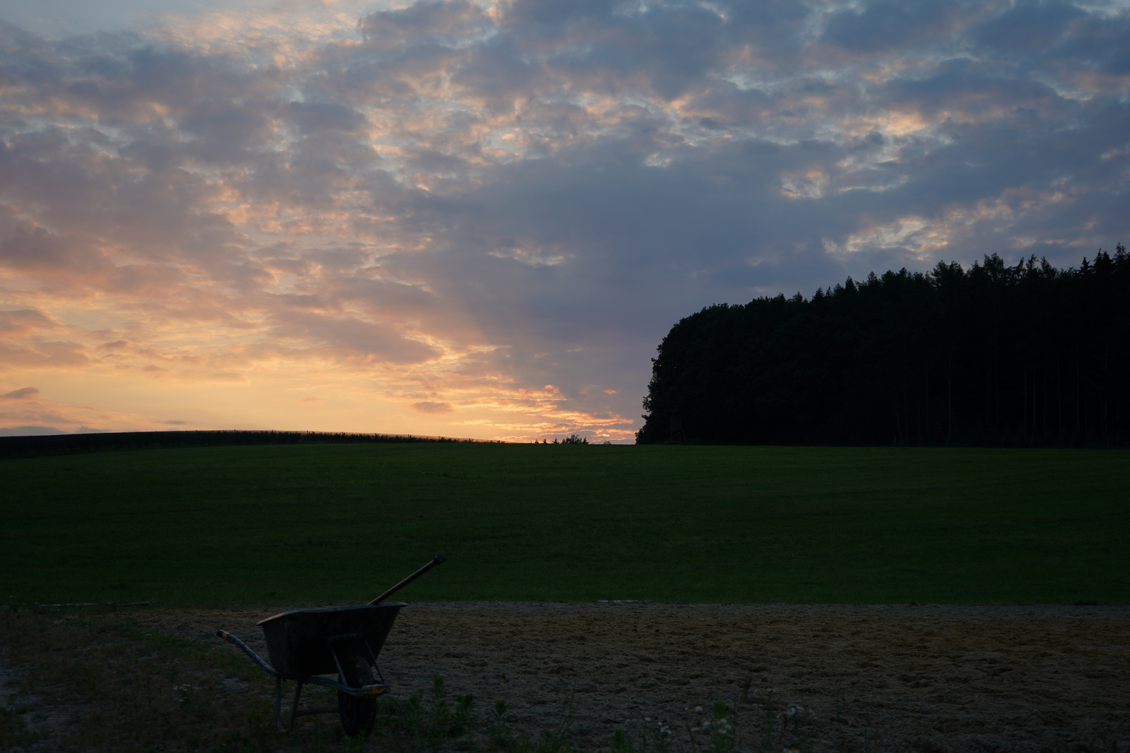 Feierabend eines Bauern