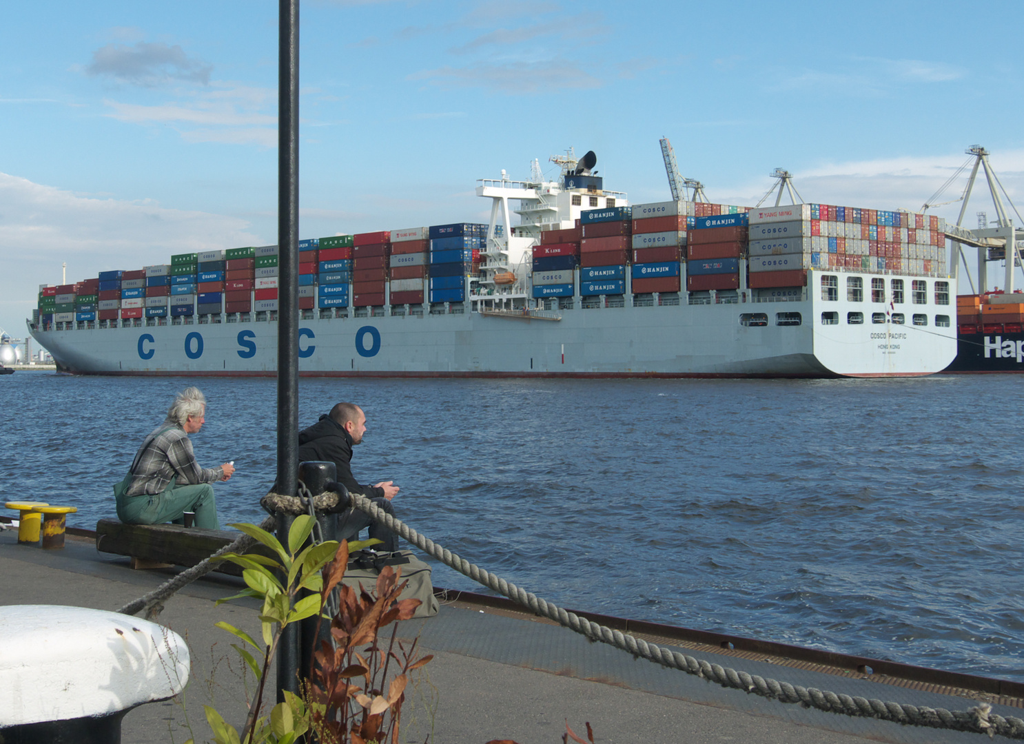 Feierabend im Hafen oder die Schiffchengucker