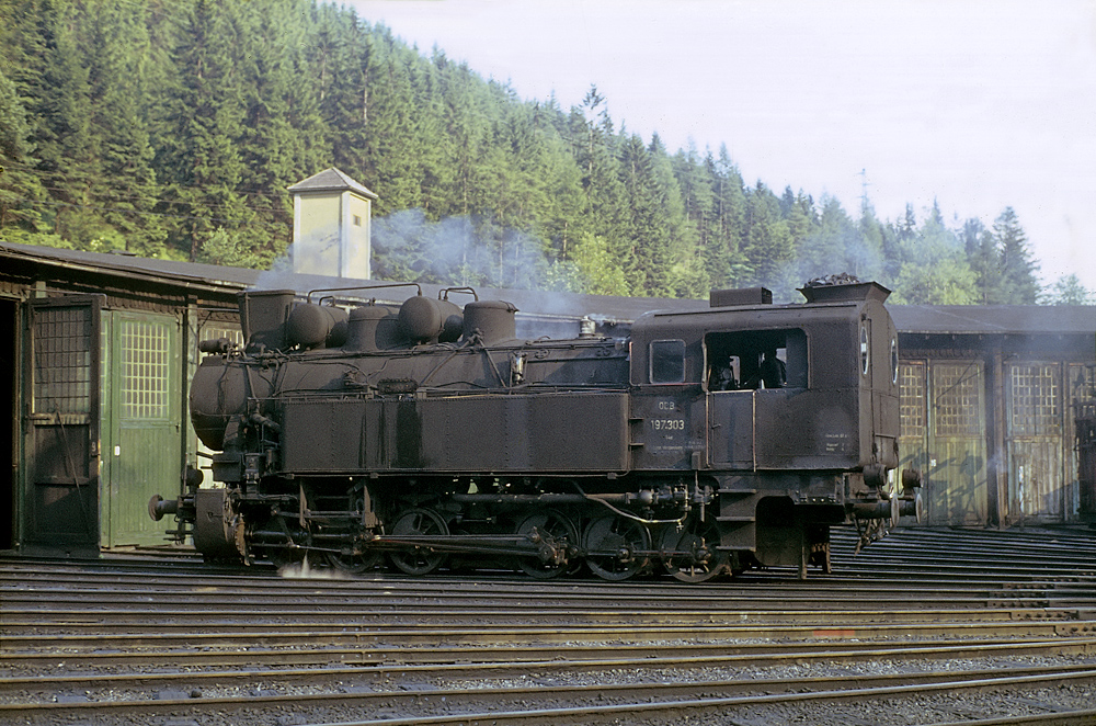 Feierabend in der Zugförderung Vordernberg 1975