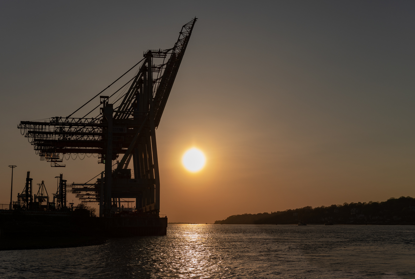 Feierabend kurz vor Sonnenuntergang