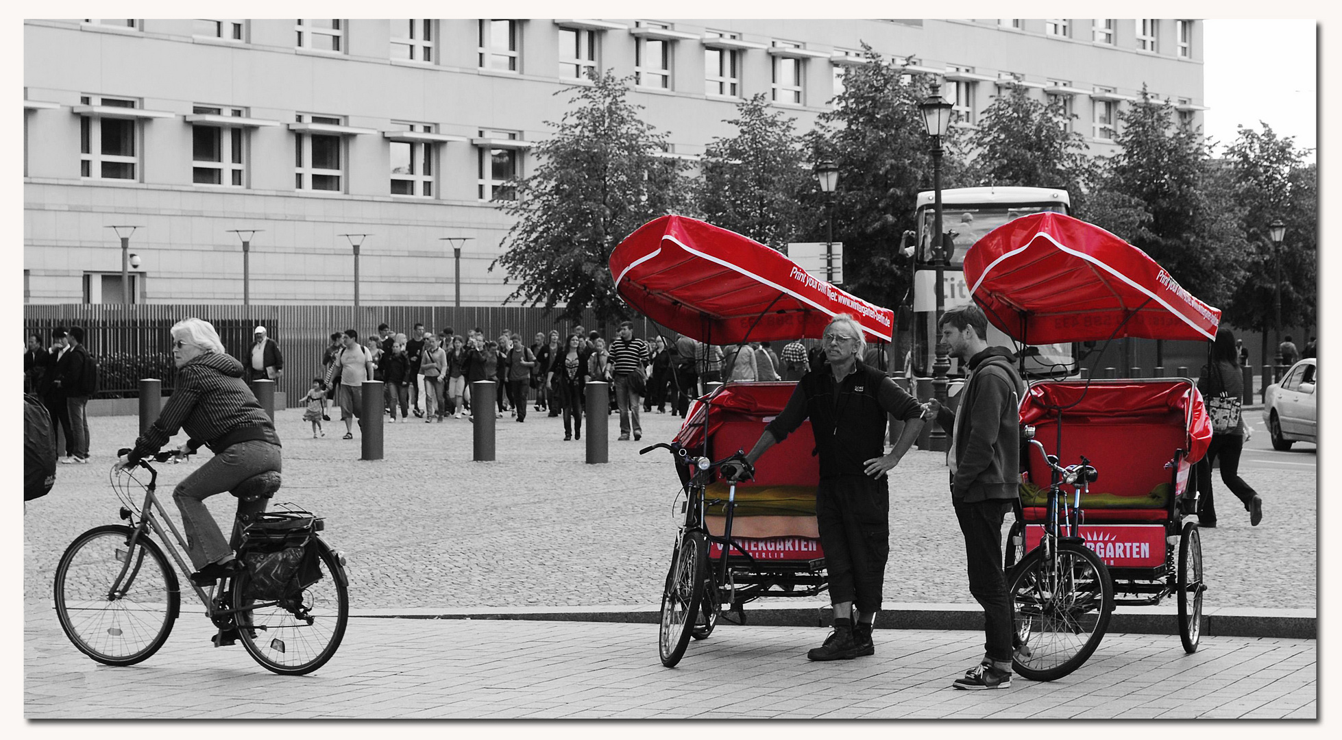 Feierabend oder Rikscha vergessen?