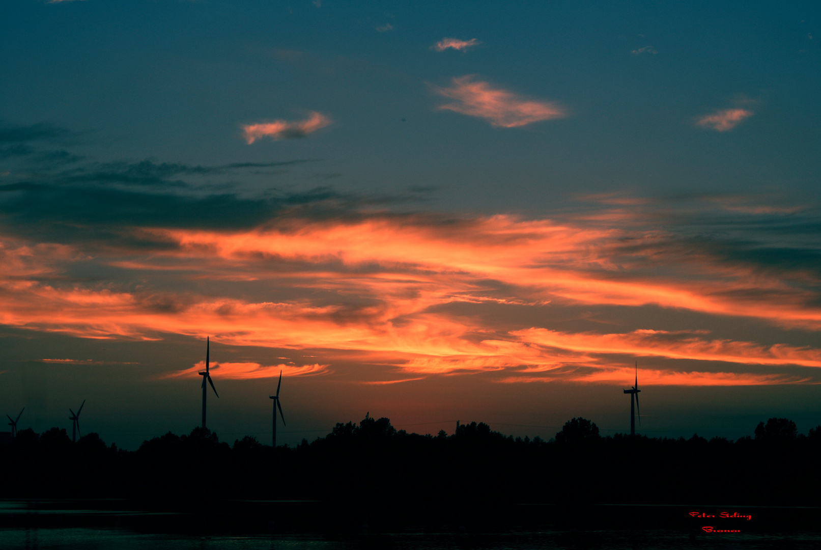 Feierabend - Ruhe - selbst die Windräder gehen schlafen