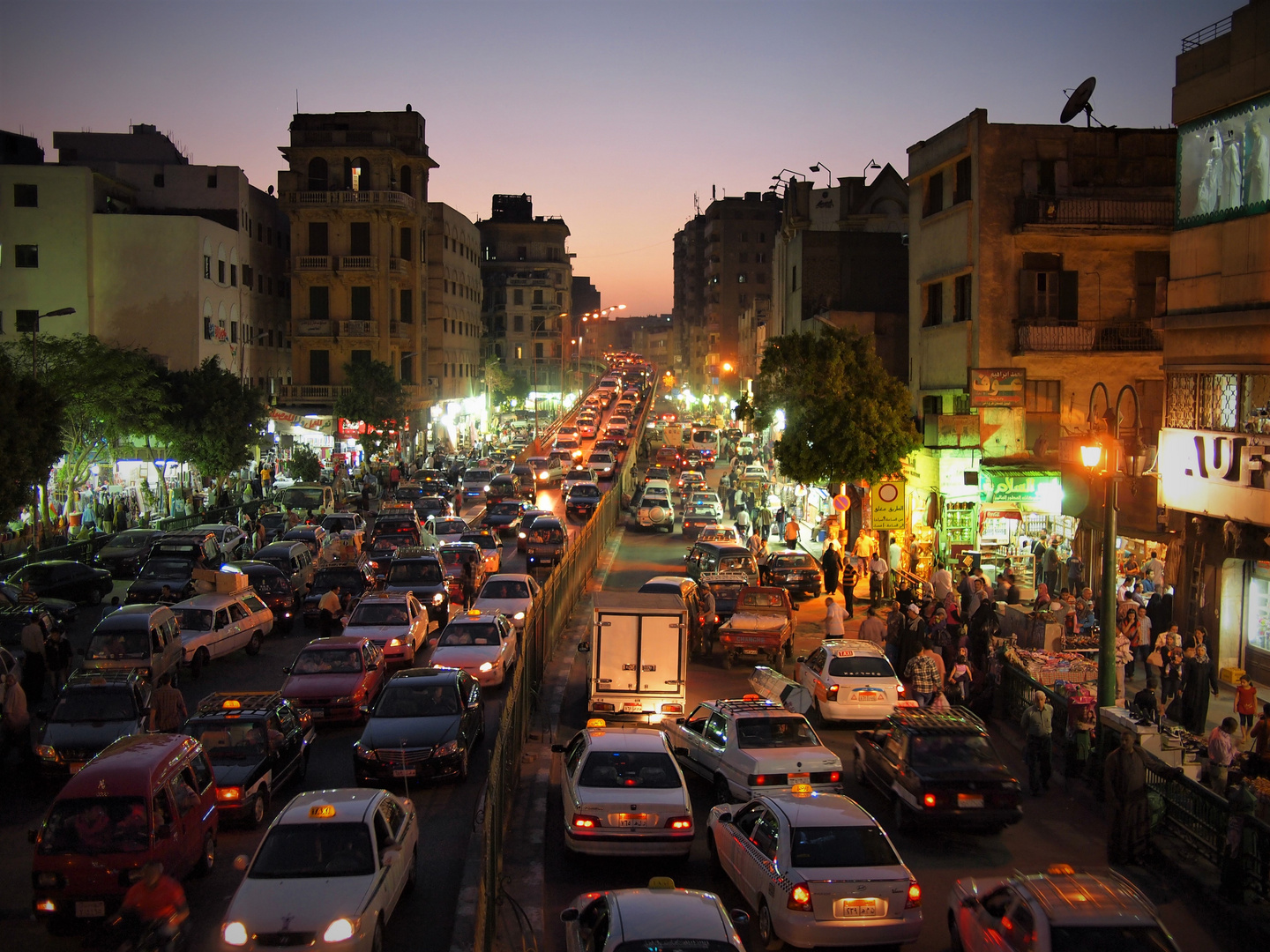 Feierabendverkehr in Kairo