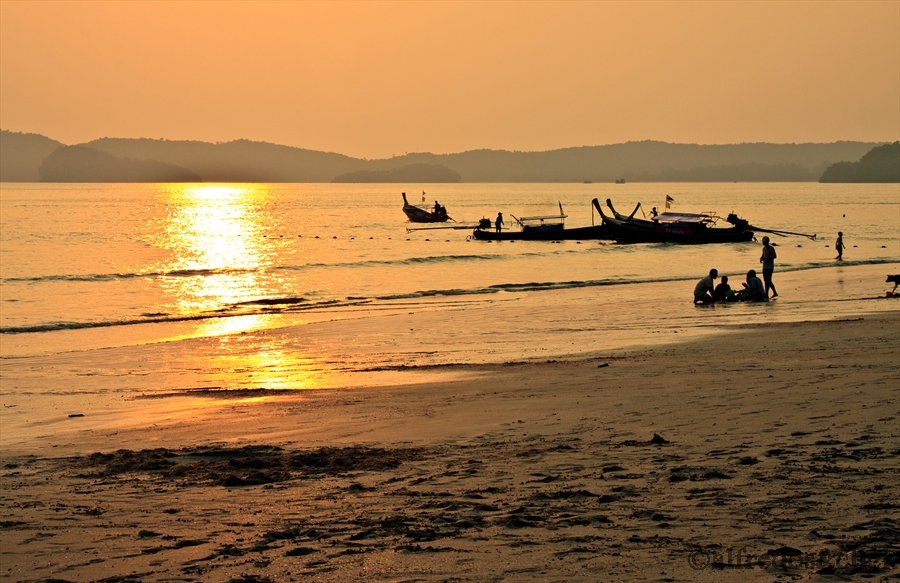 Feierabenstimmung am Krabi/Strand