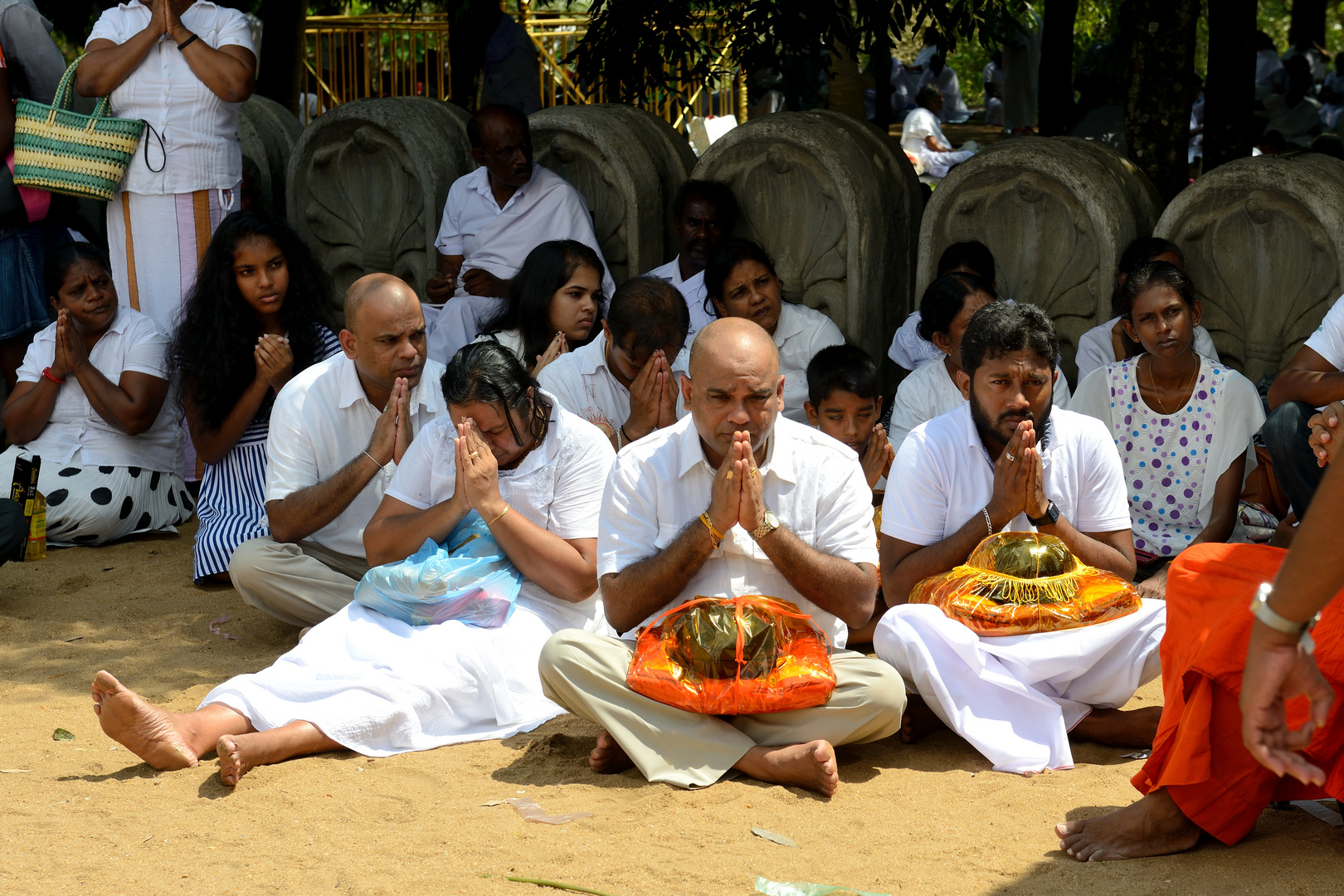 Feiertag im Kelaniay Tempel 2 (Colombo)
