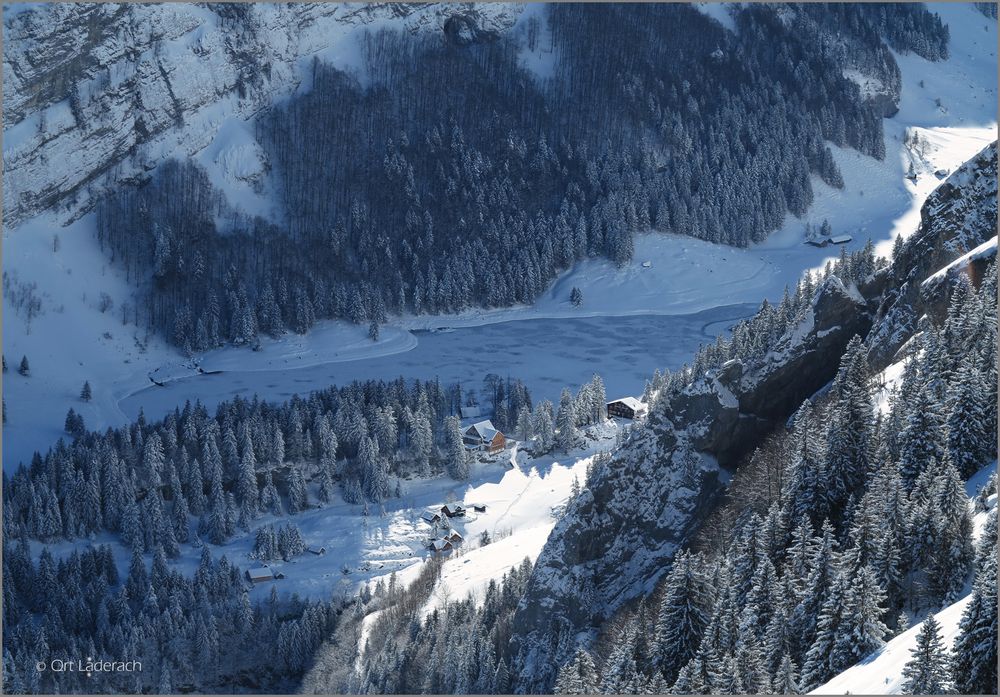 fein eingebettet: der Seealpsee