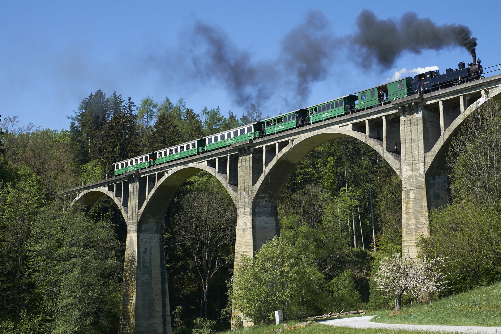 Feistritztalbahn  - Grub-Viadukt