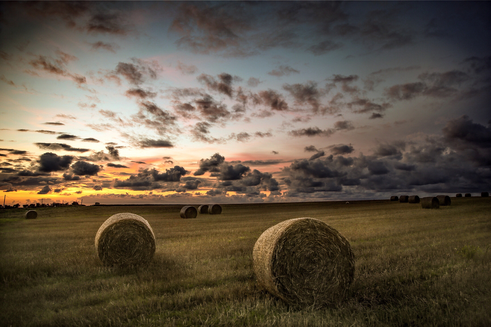 Feld in der Normandie