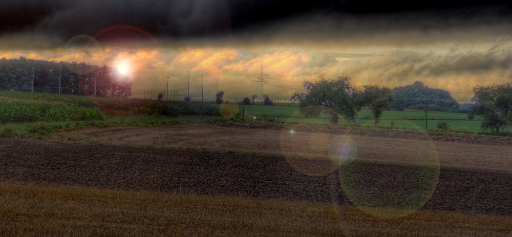 Feld mit HDR-Technik