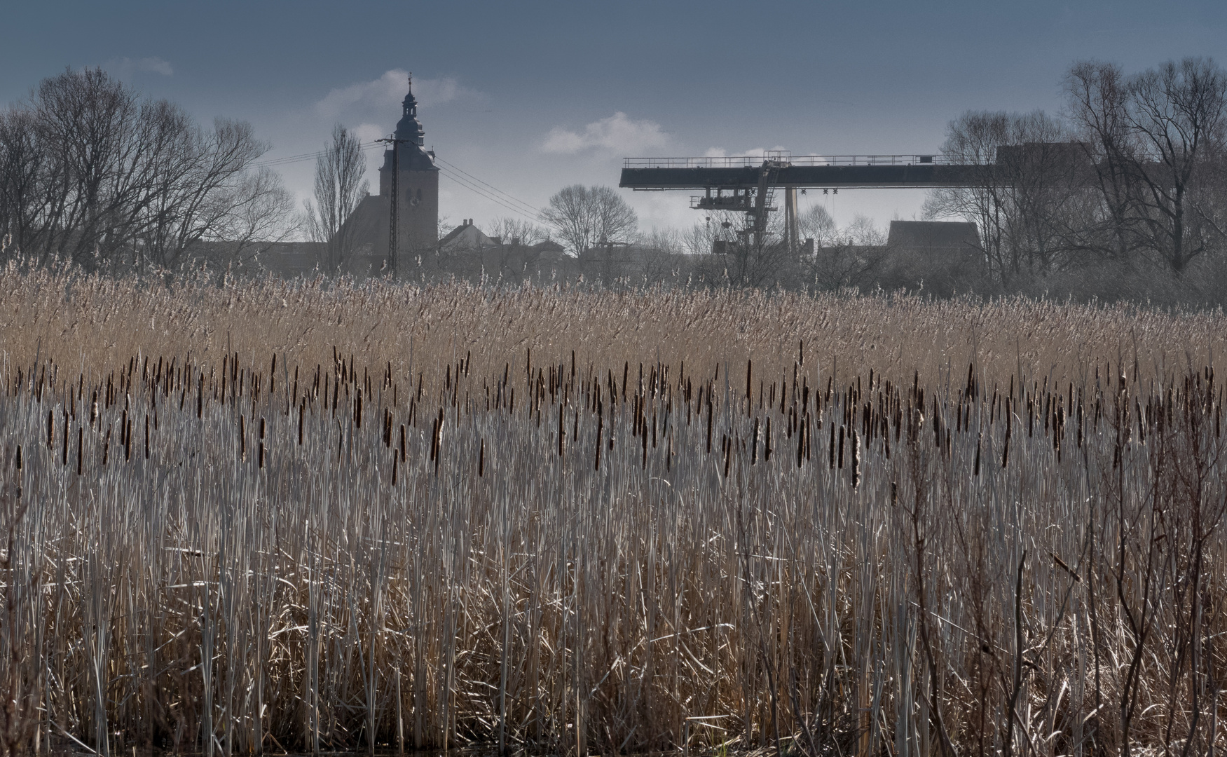 Feld vor Stadt