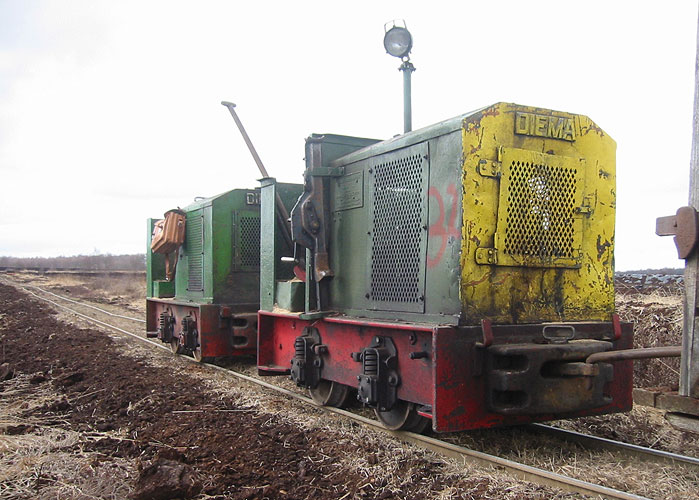 Feldbahn im Moor