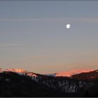 Feldberg - Sonnenaufgang mit Mond