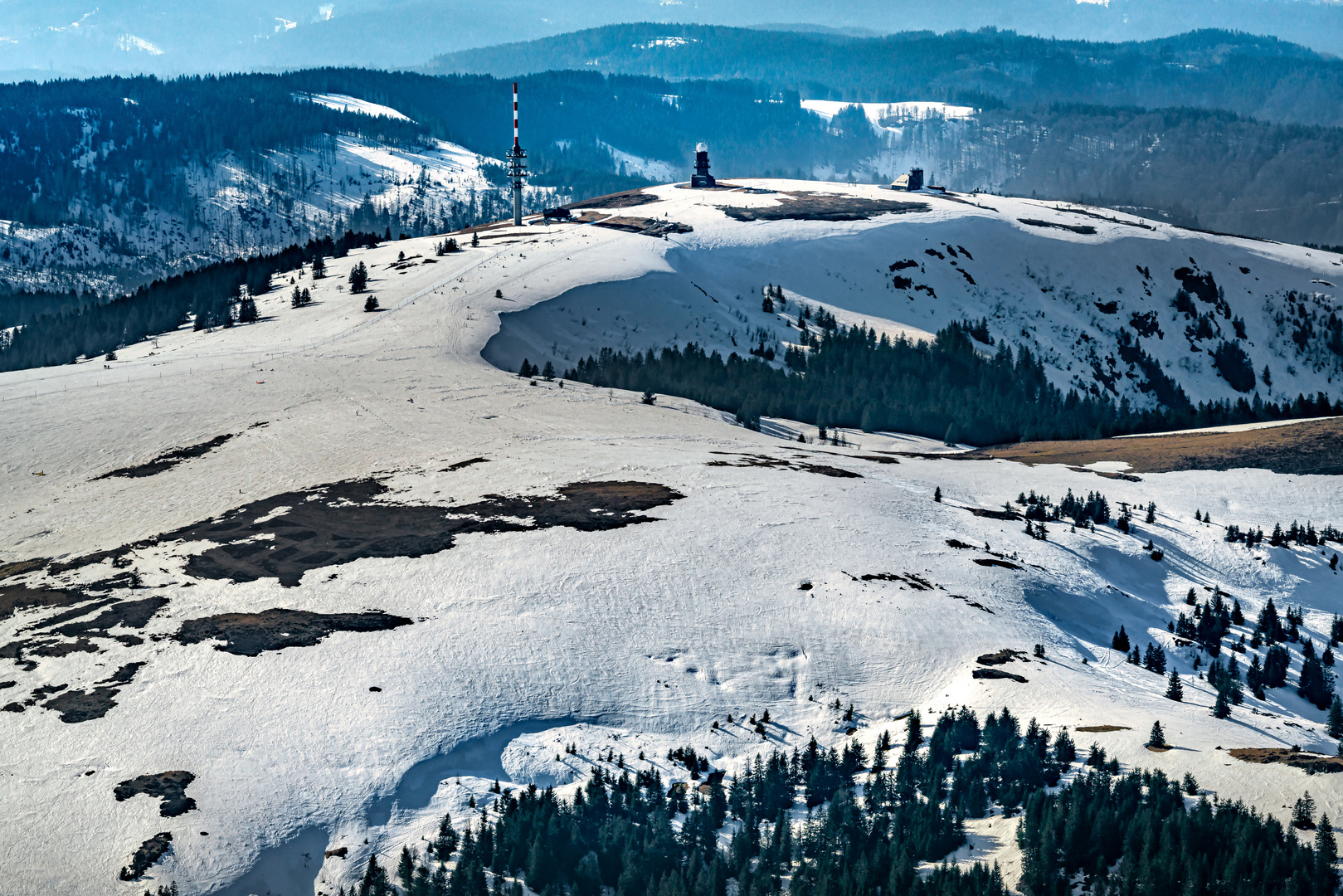 Feldberggipfel im Schwarzwald im März 2021 