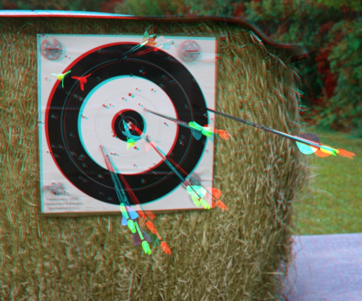 Feldbogenschießen 3D Anaglyphe