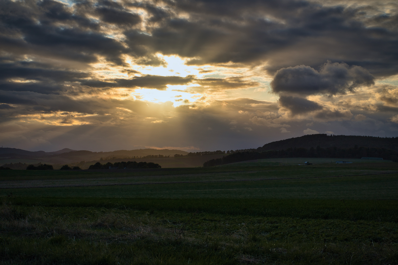 Felder und Wiesen in der Eifel