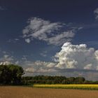 Felder und Wolken